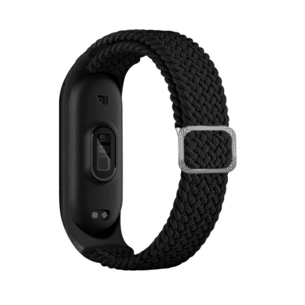 Beline pasek Mi Band 3/4 Textileczarny/black