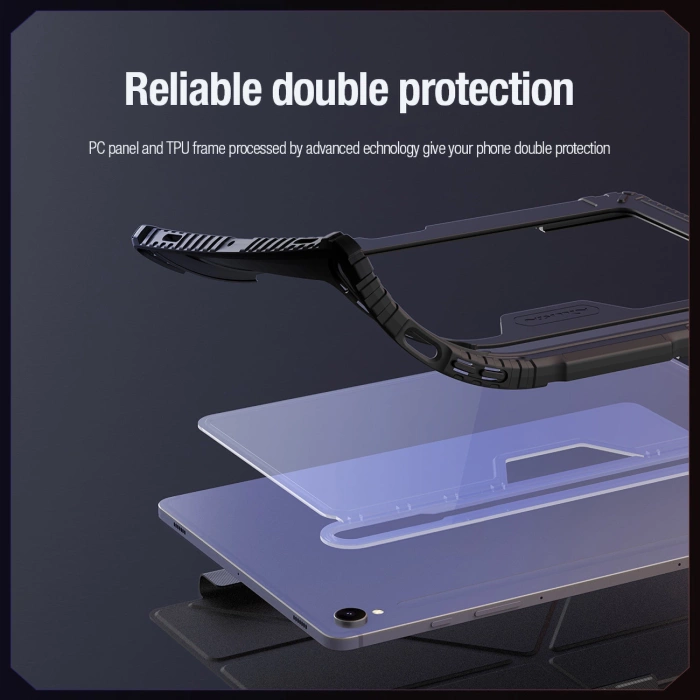 Etui Nillkin Bumper Leather Case Pro na Samsung Galaxy Tab S9 - czarne