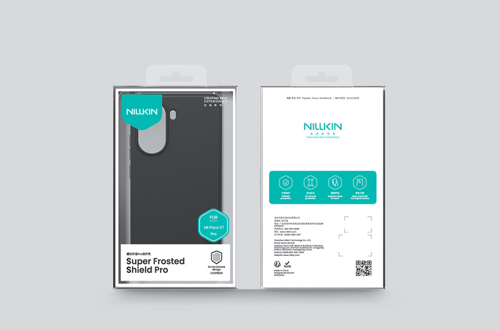 Nillkin Super Frosted PRO Back Cover for Poco X7 Pro 5G Black