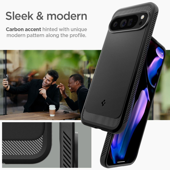 Etui SPIGEN RUGGED ARMOR GOOGLE PIXEL 9 PRO XL MATTE BLACK
