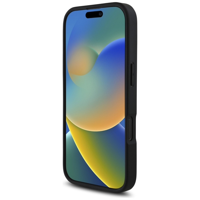 Etui Karl Lagerfeld HC Grained PU        Cardslot Metal Elong do iPhone 16 Pro Max czarny