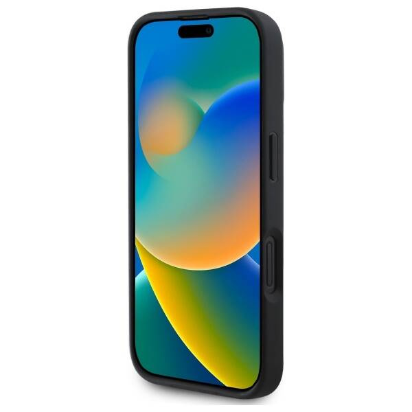 Etui BMW iPhone 16 Pro Max 6.9" szary/grey hardcase Sign Leather Textured and Line MagSafe