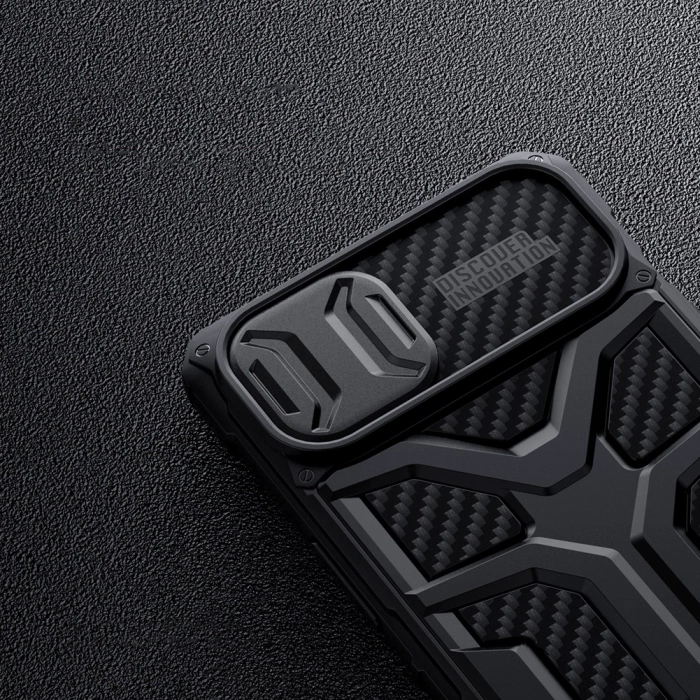 Nillkin Adventruer Case etui do iPhone 13 pancerny pokrowiec z osłoną na aparat czerwony