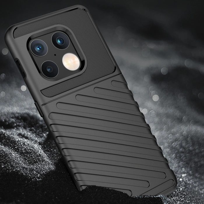 Thunder Case elastyczne pancerne etui pokrowiec OnePlus 10 Pro czarny