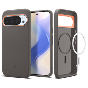 ETUI SPIGEN GOOGLE PIXEL 10 PRO XL NANO POP MAG MAGSAFE PAPAYA GREY