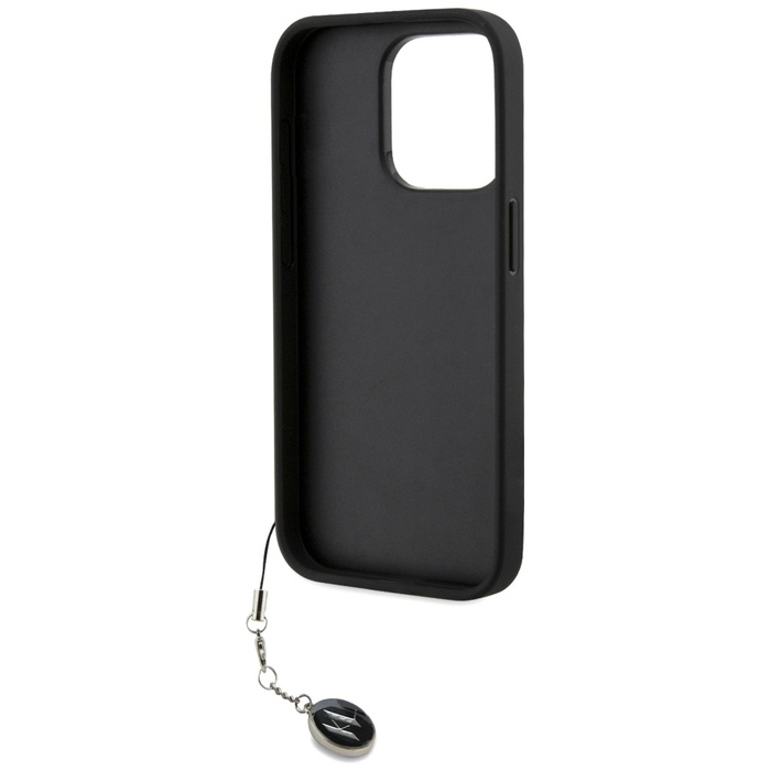 Karl Lagerfeld KLHCP15XPSAKDGCK iPhone 15 Pro Max 6.7" czarny/black hardcase Saffiano Rhinestones & Charm