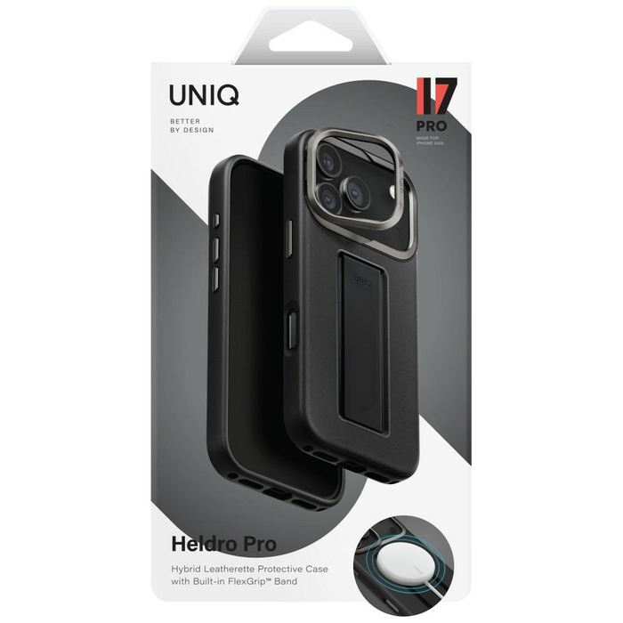Etui UNIQ Heldro Pro do iPhone 17 Pro    Magclick Charging czarny