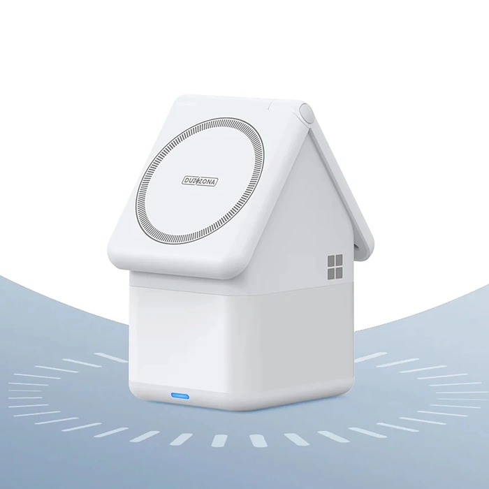 DUZZONA W20 - ładowarka indukcyjna z lampką 4w1 kompatybilna z MagSafe 15W biała