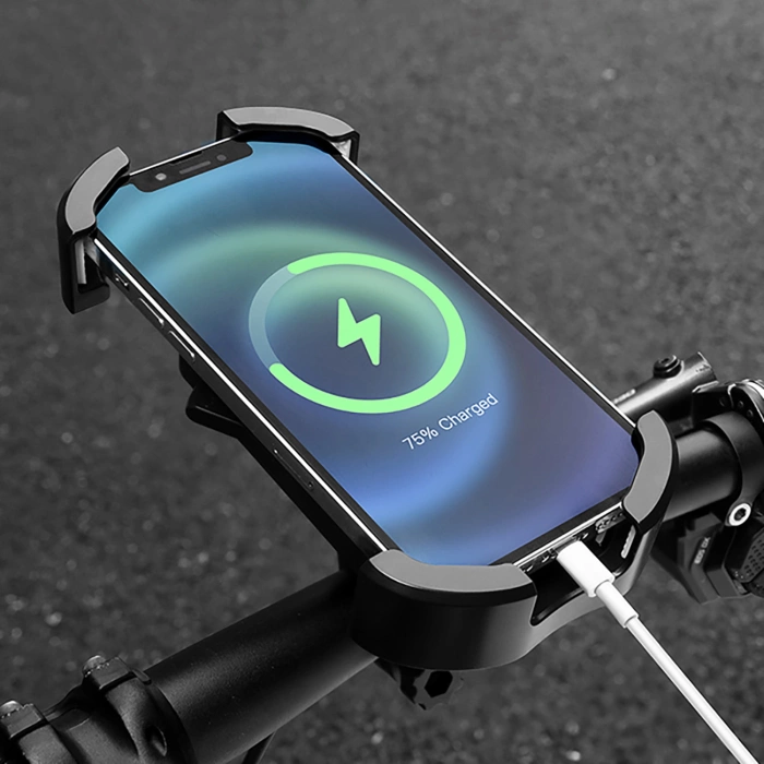 Uchwyt na telefon Rockbros 25210032005 do motocyklu na lusterko - czarny