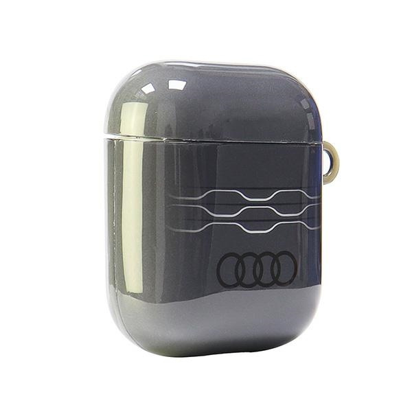 Audi IML Geometric Pattern AirPods 1/2 cover szary/gray AU-IMLAP-A6/D3-GY