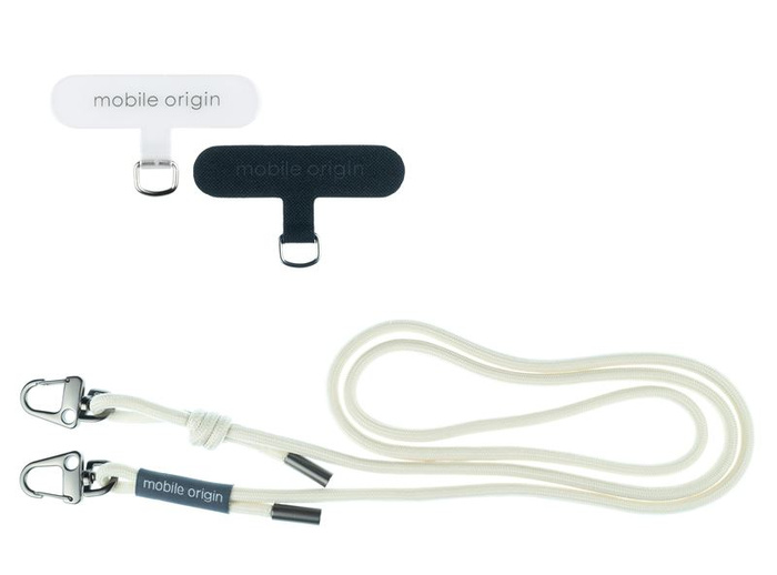 Mobile Origin Lanyard rope 6 mm, White, 82 - 163cm