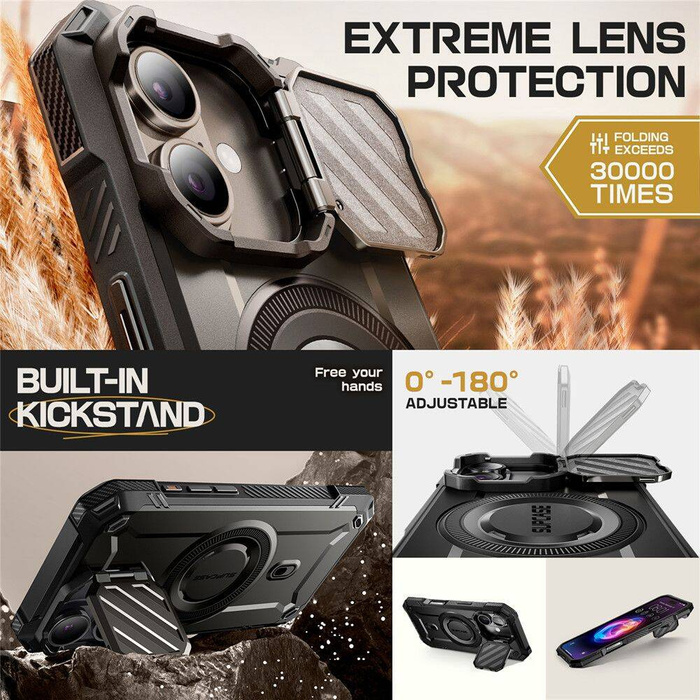 ETUI SUPCASE UB XT MAG MAGSAFE IPHONE 16 BLACK