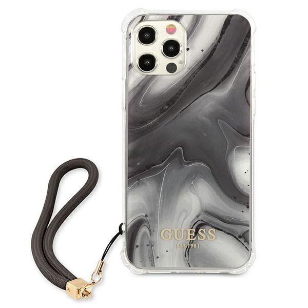 Etui GUESS Apple iPhone 12 Pro Max Marble Collection Szary Hardcase