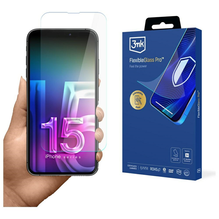 Szkło hybrydowe 3MK iPhone 15 Pro Max FlexibleGlass Pro 