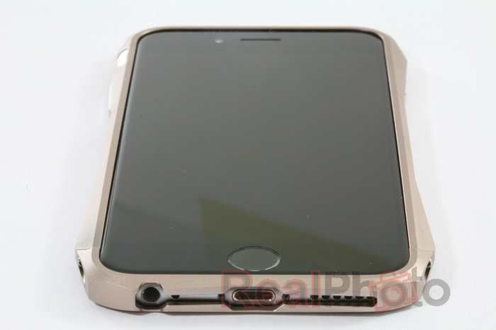 Etui LJY Hardcore iPhone 6 Aluminium Bumper Ramka Złoty