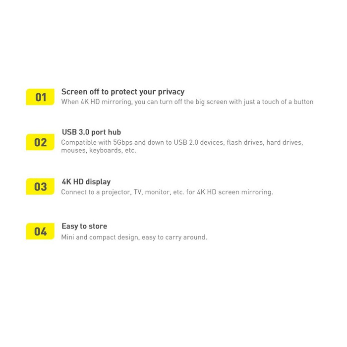 Baseus Lite Series wielofunkcyjny HUB USB Typ C - 2 x USB 3.0 / USB Typ C / HDMI 1,4 / SD/TF czarny (WKQX050001)