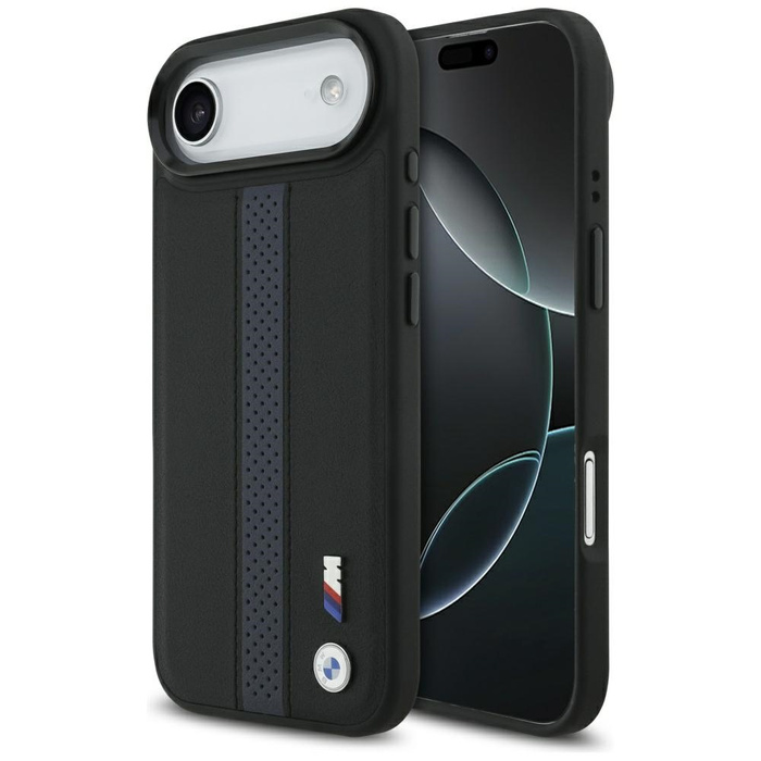 Etui BMW M Perforated Stripe Logo        MagSafe do iPhone 17 Air niebieski