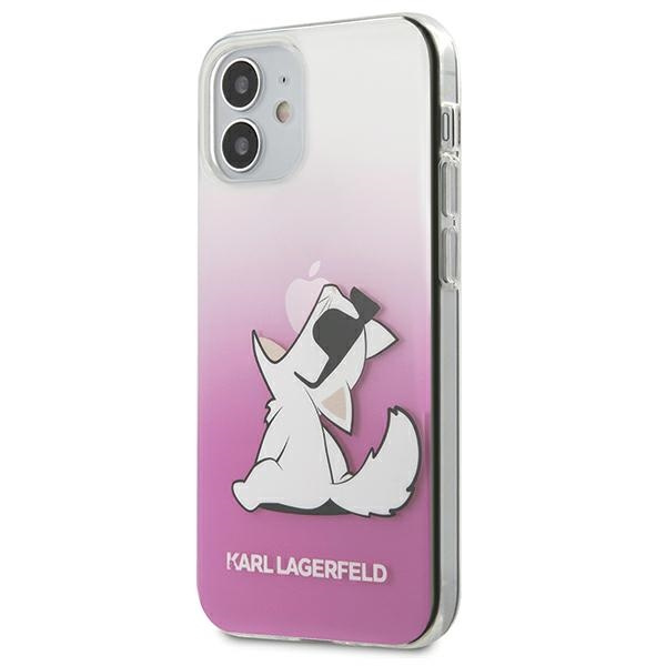 Etui KARL LAGERFELD Apple iPhone 12 Mini Choupette Fun Różowy Hardcase