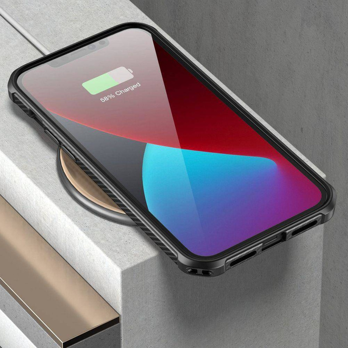 Etui SUPCASE Exo Pro iPhone 12 12 Pro Black Czarne Case