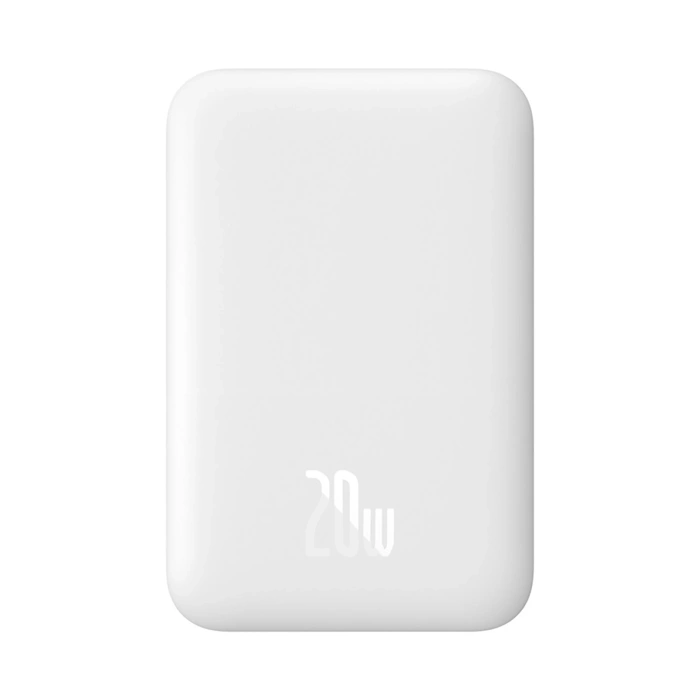 Powerbank Baseus Magnetic Mini Air PPCXM06A 6000mAh 20W z kablem Simple Series USB-C - biały