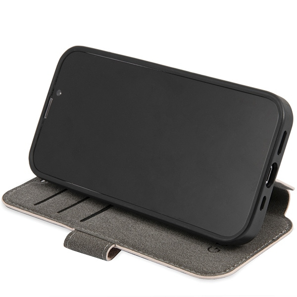 Etui Guess GUBKP15S4GMGPI iPhone 15 / 14 / 13 6.1" różowy/pink book 4G Metal Logo Case