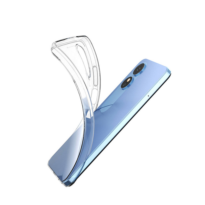 Etui Ultra Clear 0.5mm etui do Oppo A17 cienki pokrowiec przezroczyste Case