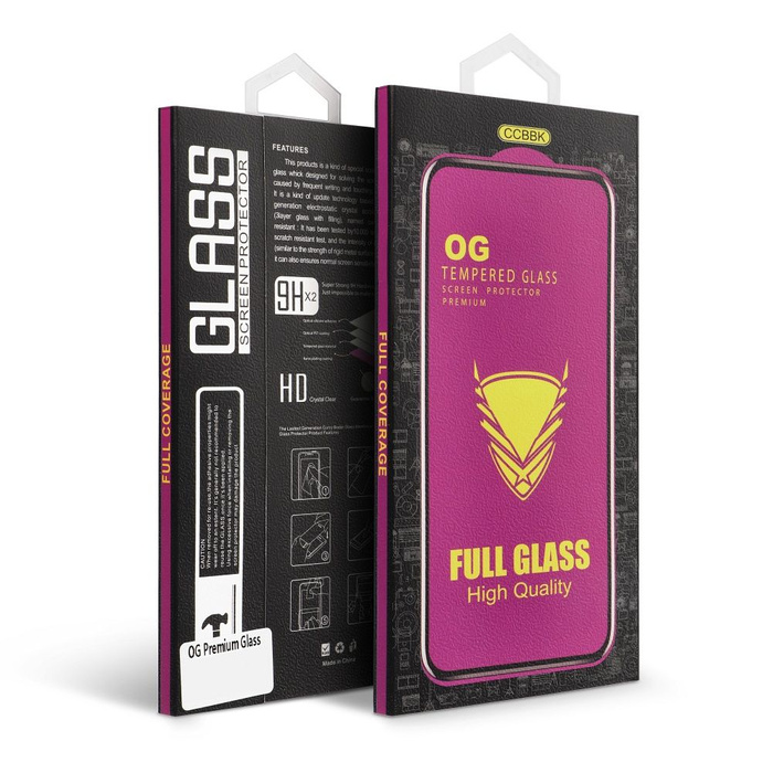 Szkło Hartowane OG 6D Premium Glass - do Iphone 15 / 16 czarny