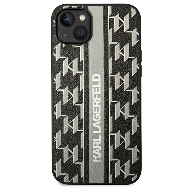 Etui KARL LAGERFELD Apple iPhone 14 Plus Monogram Stripe Szary Hardcase