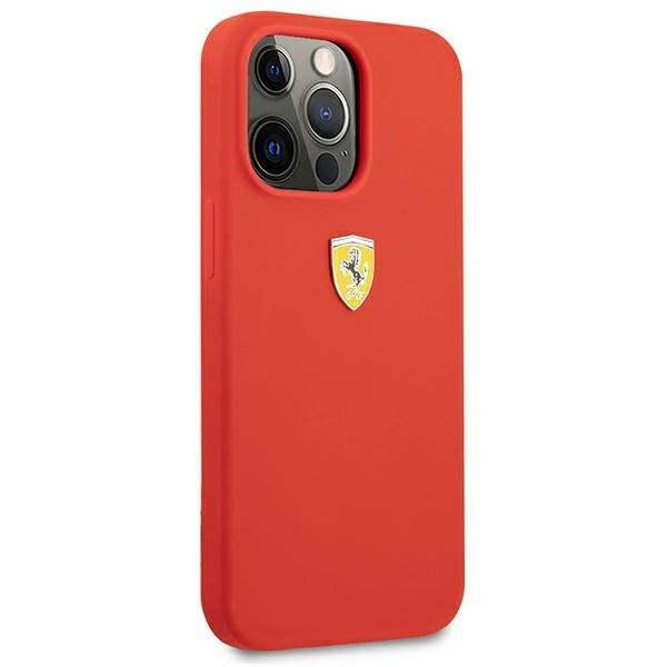 Etui FERRARI Apple iPhone 13 13 Pro Silicone Czerwony Hardcase