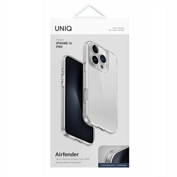UNIQ etui Air Fender iPhone 16 Pro 6.3" przezroczysty/transparent