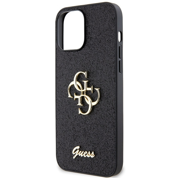 Etui Guess GUHCP13XHG4SGK iPhone 13 Pro Max 6.7" czarny/black hardcase Glitter Script Big 4G Case