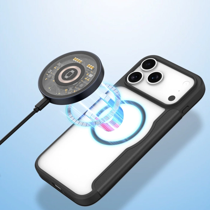 Etui Dux Ducis iPhone 17 Pro Max Skin X Pro z portfelem MagSafe Czarne