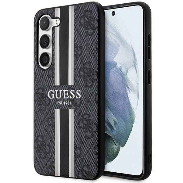 Etui Guess GUHCS23SP4RPSK S23 S911 czarny/black hardcase 4G Printed Stripe Case