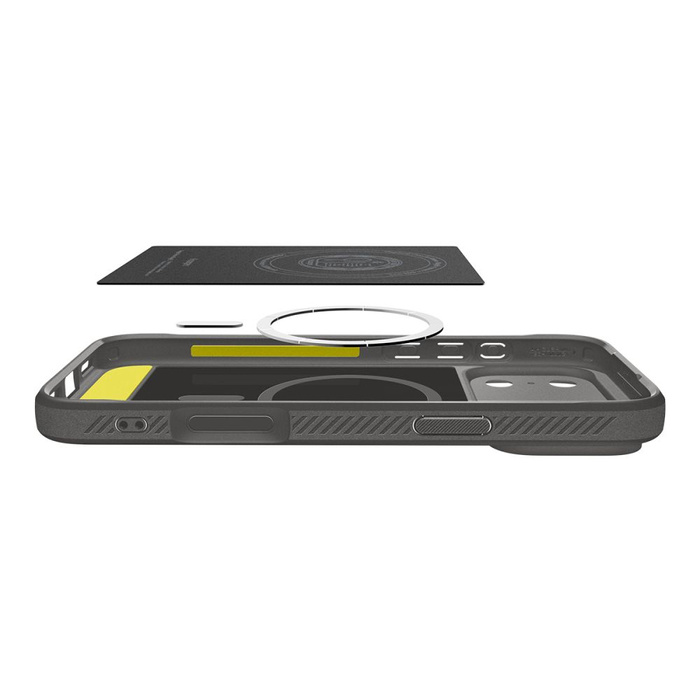 ETUI SPIGEN IPHONE 17 PRO MAX RUGGED ARMOR MAG MAGSAFE SZARE