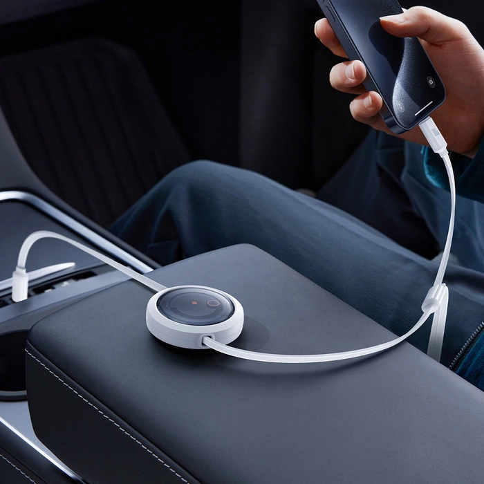 Kabel USB-C 3w1 Baseus Free2Draw USB-C/Lightning/Micro 100W, 1,1m (biały)