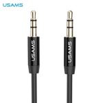 Adapter USAMS Jack 3,5m - Jack 3,5m Audio 1m YP101 YP-01 Czarny