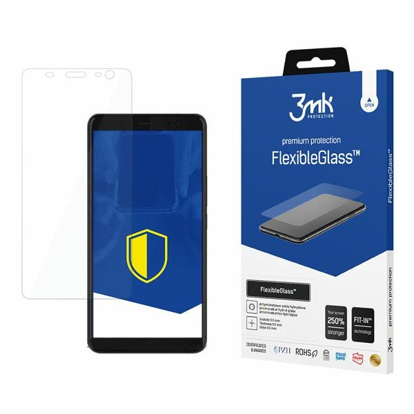 3MK Flexible GLASS HTC U11+ Szkło Hybrydowe
