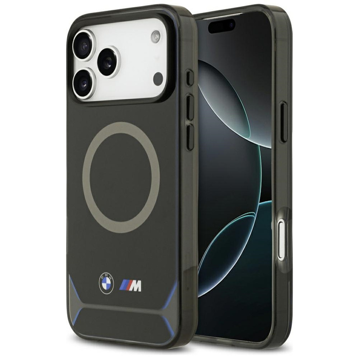 Etui BMW M IML Metal Buttons & Logo      MagSafe do iPhone 17 Pro Max niebieski