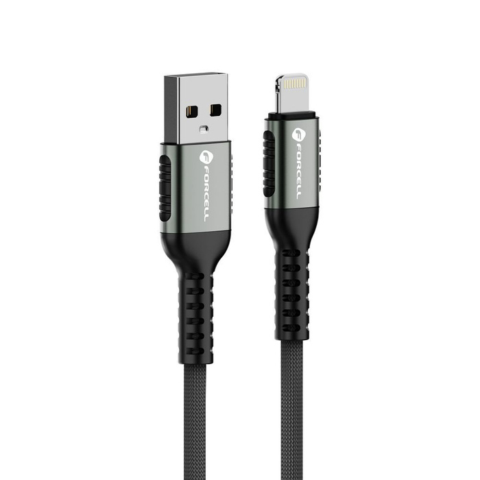 Kabel USB A do Lightning Forcell F-Energy 2,4A 12W Cafule 1,2 m C257 czarny