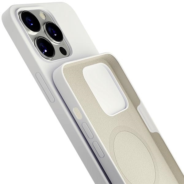 3MK Hardy Case iPhone 13 Pro Max 6,7" srebrno-biały/silver-white MagSafe