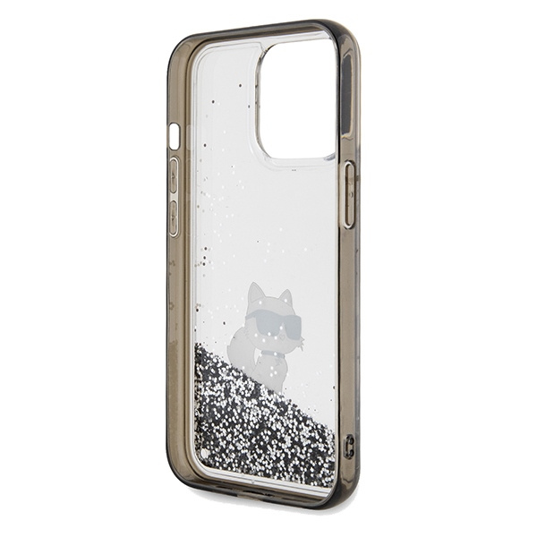 Etui Karl Lagerfeld KLHCP13XLKCNSK iPhone 13 Pro Max 6.7" transparent hardcase Liquid Glitter Choupette Case