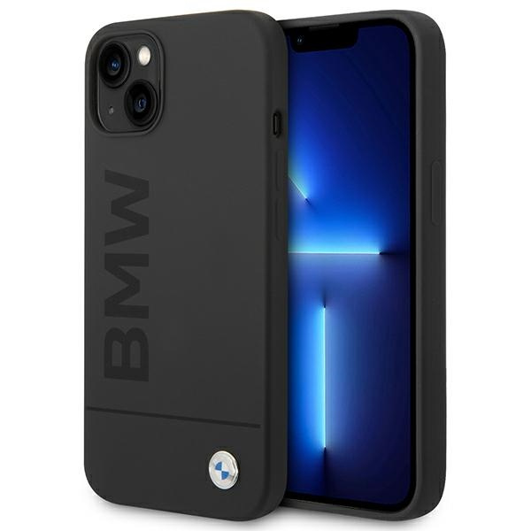 Etui BMW BMHMP14MSLBLBK iPhone 14 Plus 6,7" czarny/black hardcase Silicone Signature Logo Magsafe