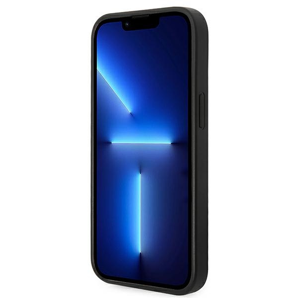 Etui GUESS Apple iPhone 14 4G Metal Gold Logo Szary Hardcase