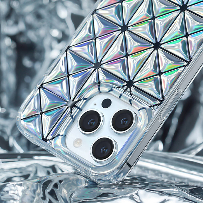 Etui Kingxbar Miya Series Etui iPhone 14 Pro Max Pokrowiec Obudowa Na Tył Plecki Tęczowe Case