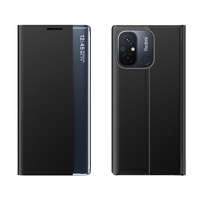 Etui New Sleep Case etui do Xiaomi Redmi 11A / Poco C55 / Redmi 12C pokrowiec z klapką podstawka czarne Case