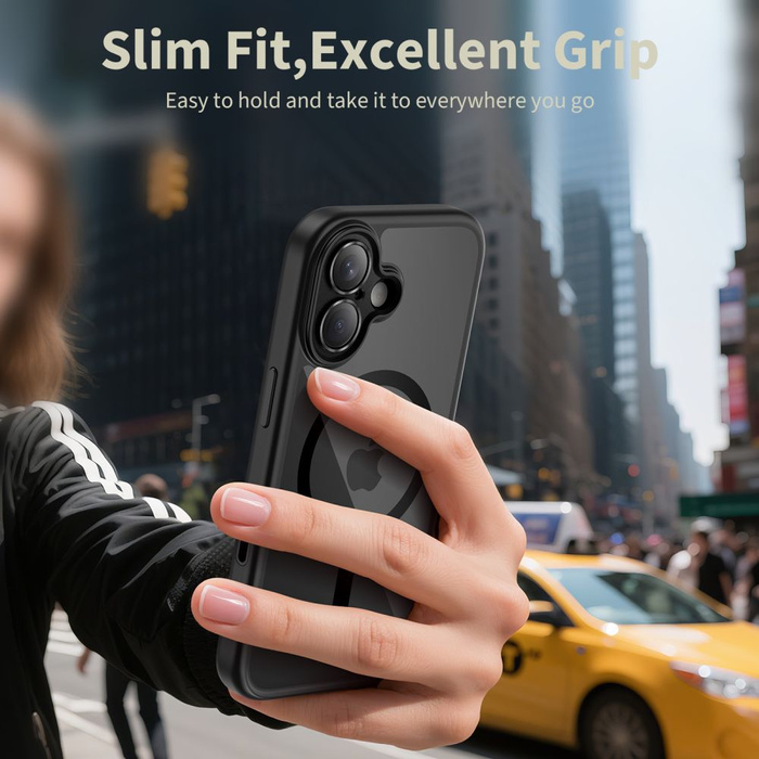 TECH-PROTECT MAGPEAK MAGSAFE CC IPHONE 17 BLACK/CLEAR