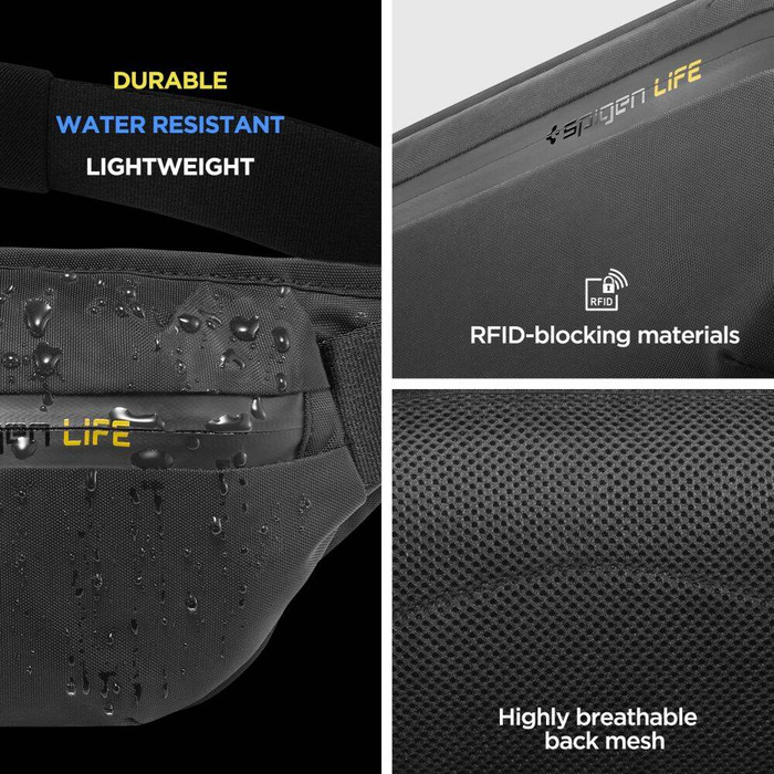 ETUI SPIGEN KD411 WAISTBAG KLASDEN BLACK