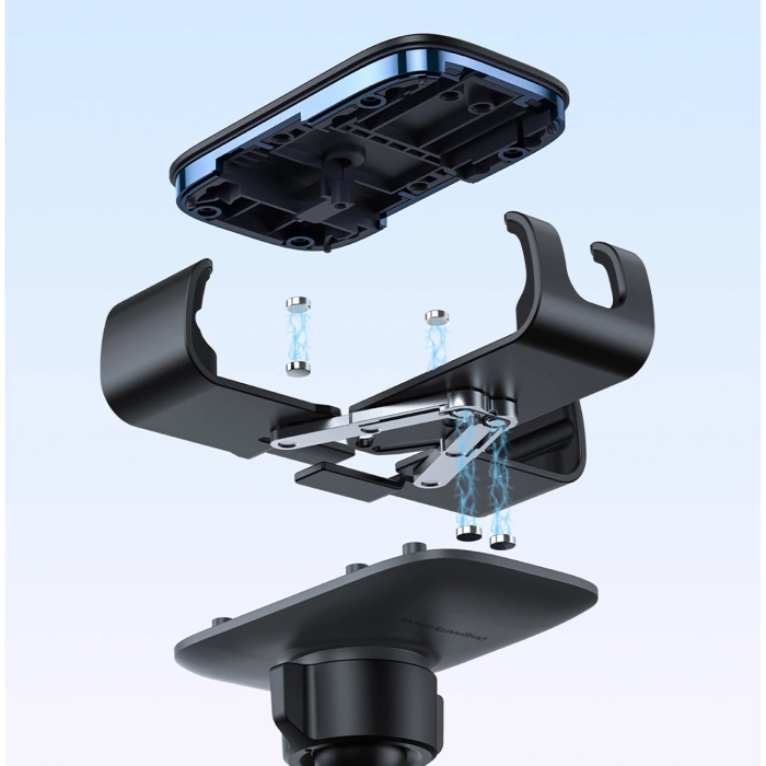 Baseus uchwyt samochodowy Metal Age 3 Gravity Car Mount (Air Vent Version) Cluster czarny