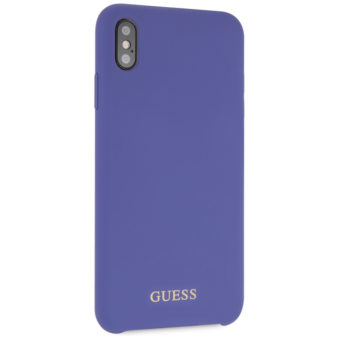 Etui GUESS Apple iPhone Xs Max Silicone Fioletowy Hardcase