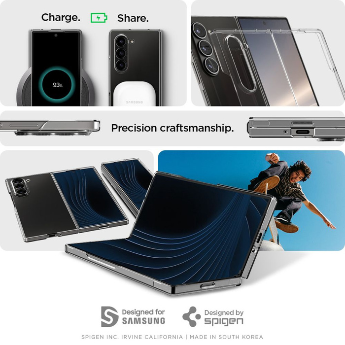 ETUI SPIGEN AIRSKIN SAMSUNG GALAXY Z FOLD 6 CRYSTAL CLEAR